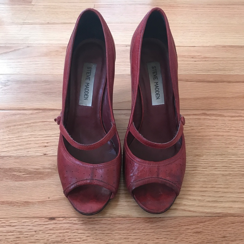 Steve Madden Peep Toe Mary Janes!!!